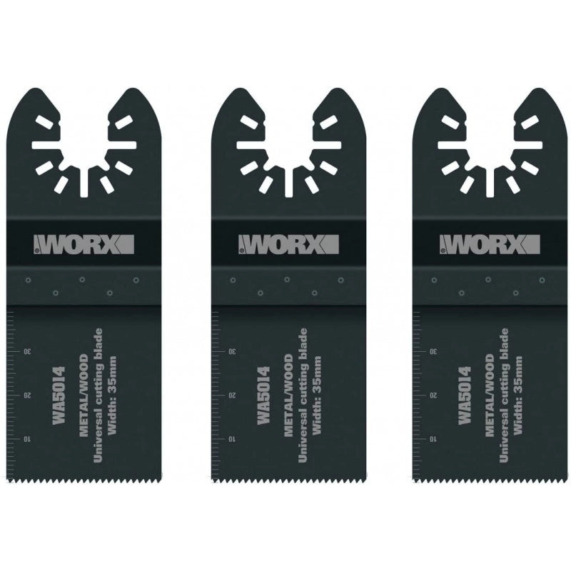 Set 3 Lame da Taglio Universale Bi-Metal per Legno Worx Wa5014.3