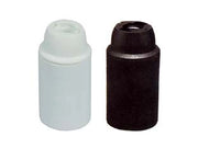 PORTALAMPADA E14 TERMOPLASTICO LISCIO- - colore bianco - 10 pezzi