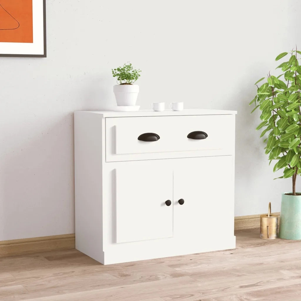 Credenza Bianca 70x35,5x67,5 cm in Legno Multistratocod mxl 78316