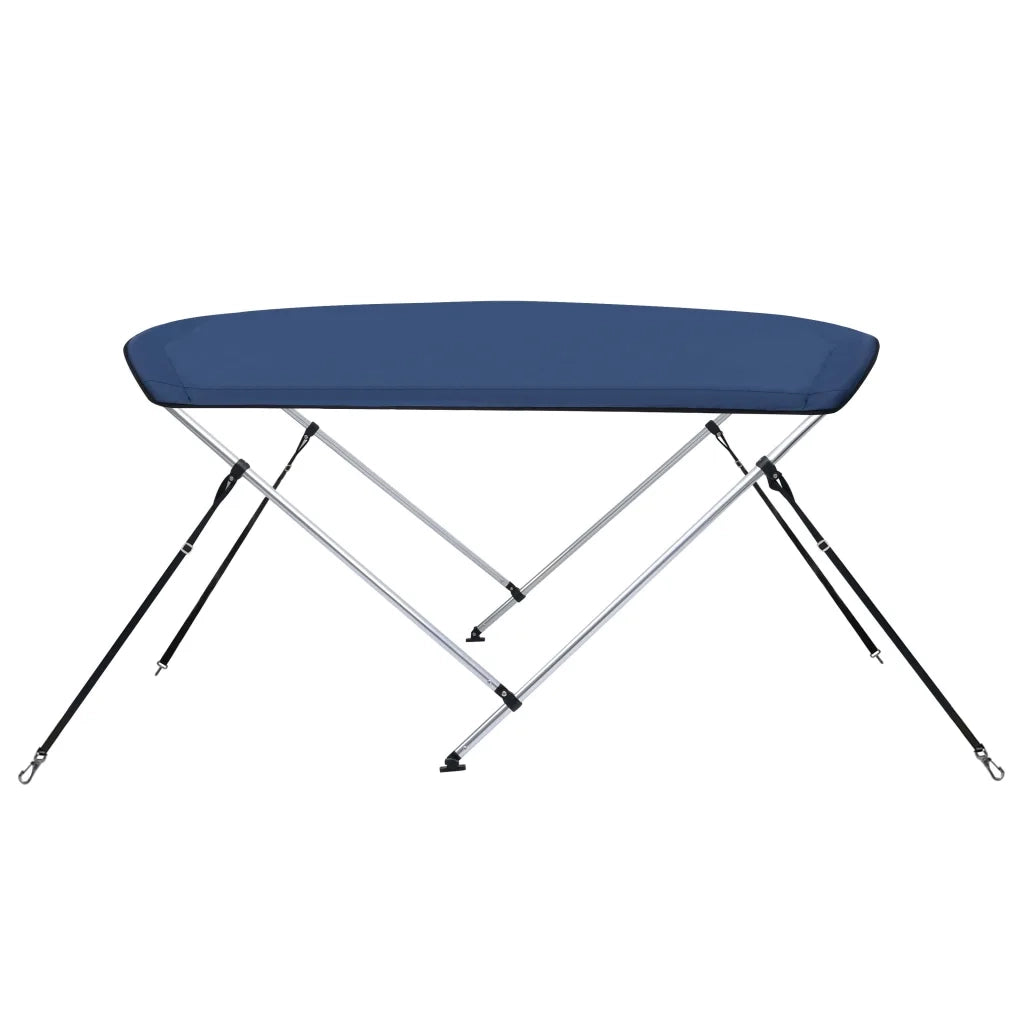 Bimini di Prua con Tendalino a 2 Archi Blu Marino 180x150x110cm 93128