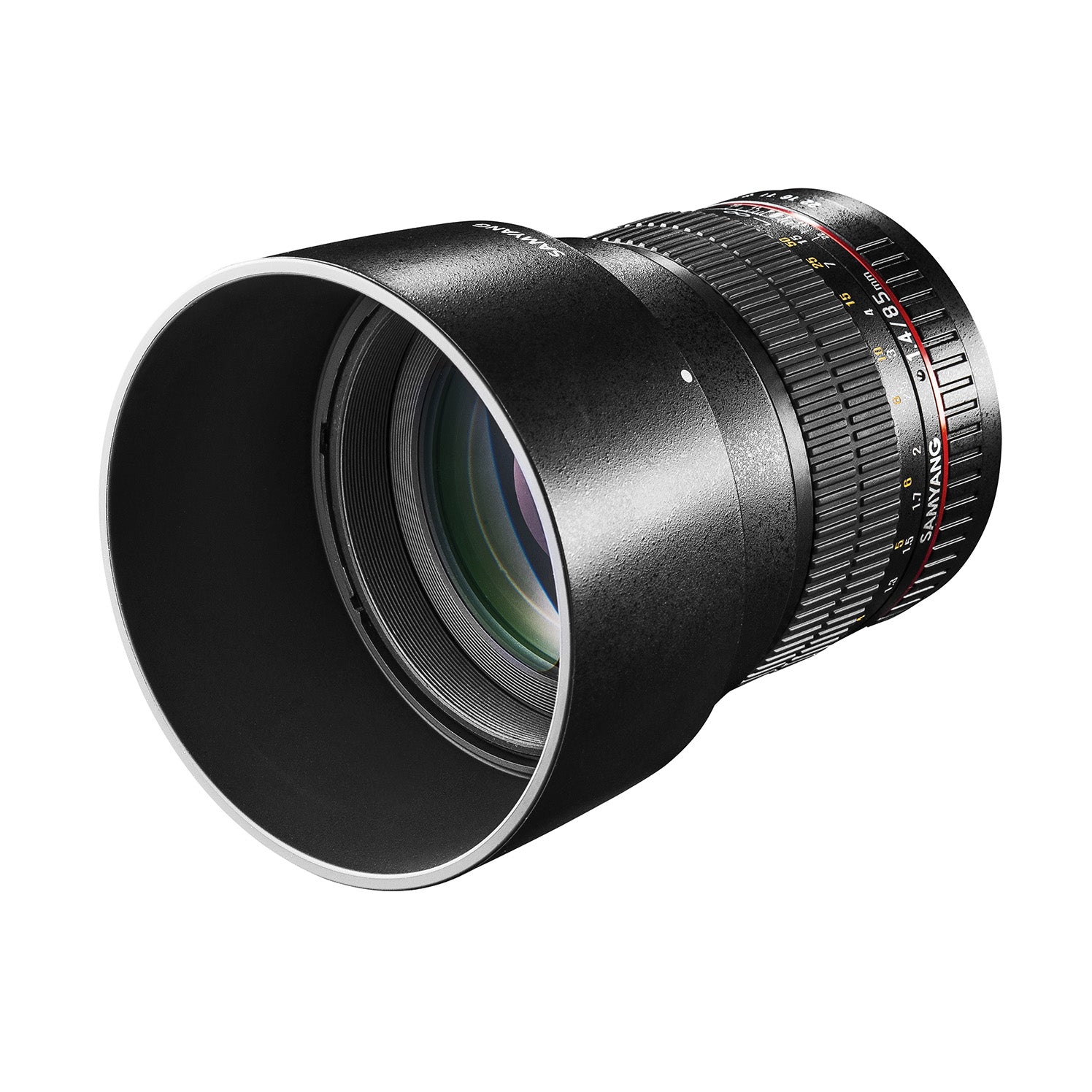 Obiettivo fotografico MF 85mm F1.4 AS IF UMC compatibile con Pentax K – intensità luminosa per full-frame e APS-C – focus manuale, Bokeh morbido – con custodia