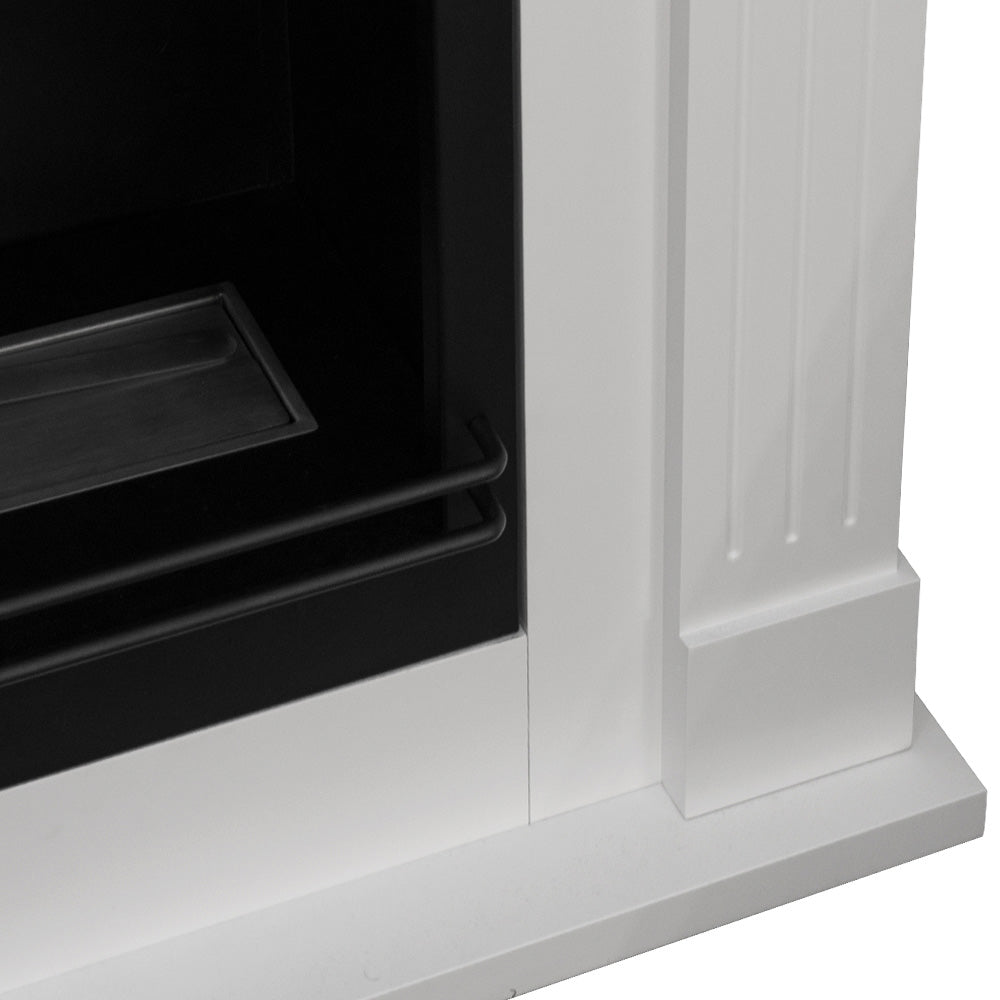 Camino a Bioetanolo da Pavimento ad Angolo 110x63x102 cm Ford Bianco