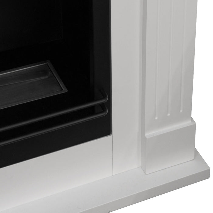 Camino a Bioetanolo da Pavimento ad Angolo 110x63x102 cm Ford Bianco