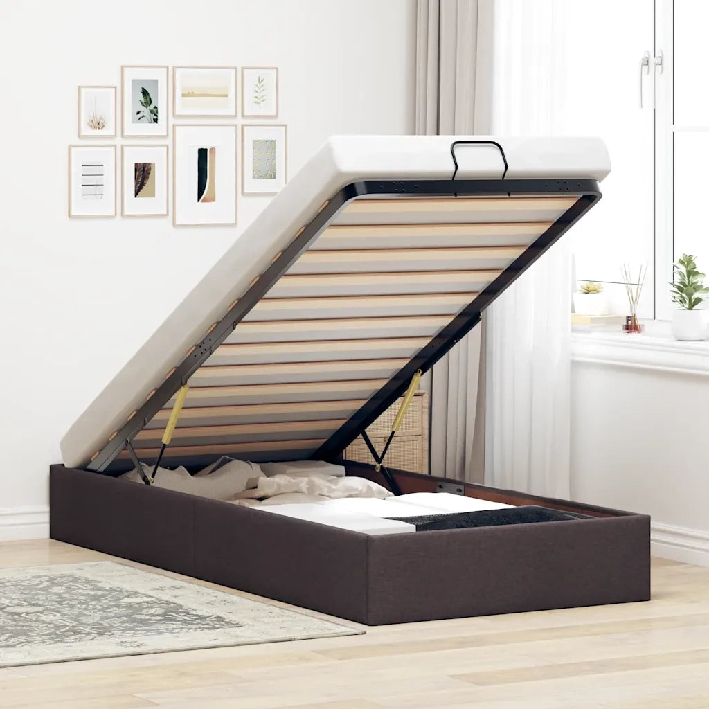 Struttura Letto Pouf senza Materasso 80x200 cm in Tessuto