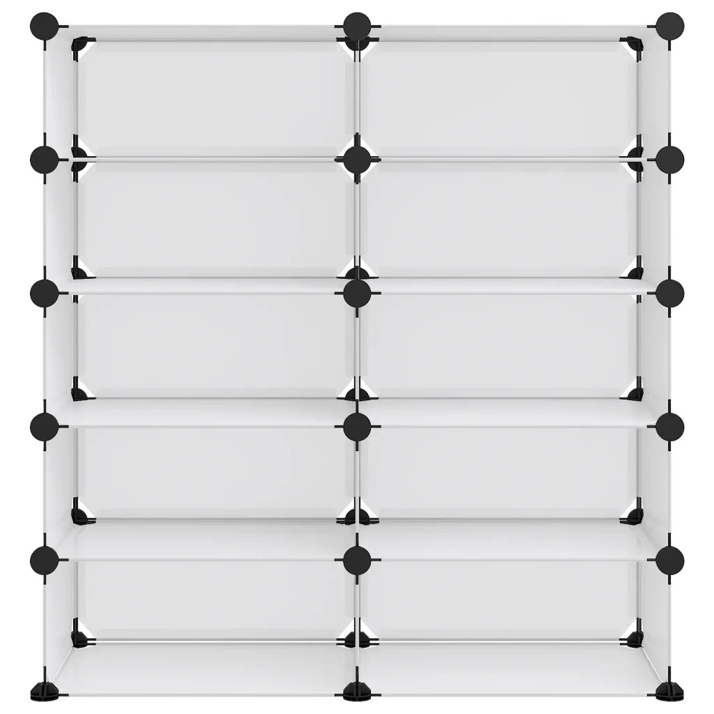 Scarpiera Trasparente 84x32x88,5 cm in PP 340567