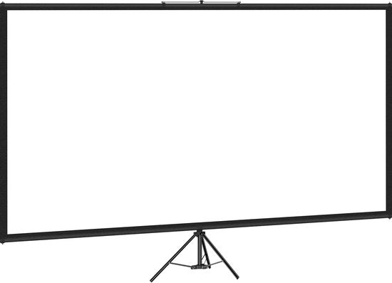 Schermo Proiettore con Stativo - 110 pollici/279,4 cm - 16:9 - HD 4K Schermo Proiettore - Altezza Regolabile Schermo Portatile