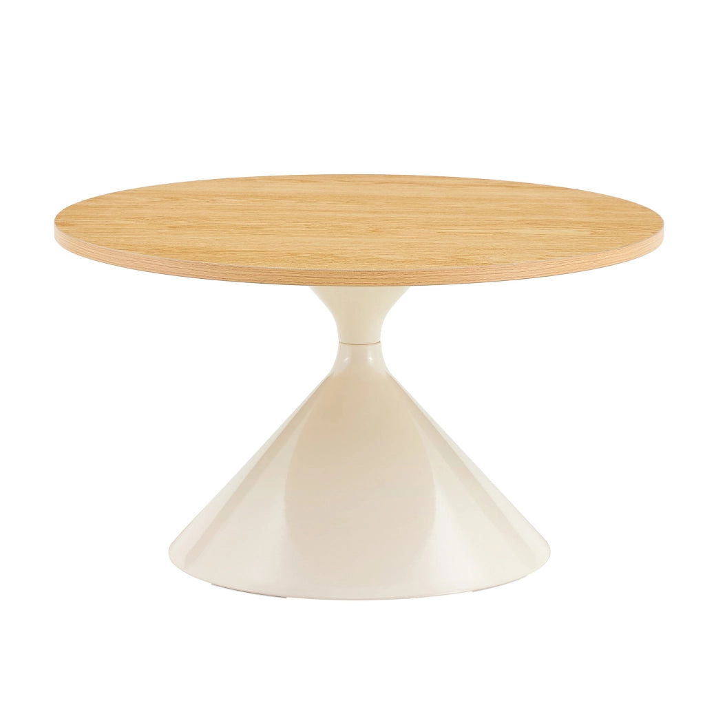 Tavolini da caffè impilabili con 2 piani; salvaspazio; stile moderno e scandinavo; in metallo; color legno