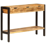 Credenza credenza consolle mobile contenitore con 3 cassetti 110 cm in legno massello di sheesham 4402109