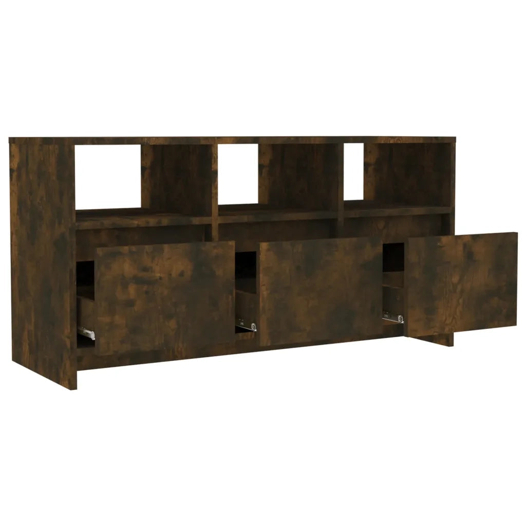 Mobile Porta TV Rovere Fumo 102x37,5x52,5 cm in Truciolato 813023