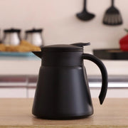 Tazza di caffè isolata in acciaio inossidabile 680 ml - Tazza termica a doppia parete a vuoto per il contenimento di bevande calde e fredde, multifunzionale per caffè, tè, latte e bevande (nero)