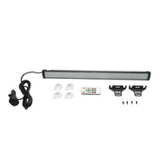 Barra LED RGB con ventose, 18W, 12–36V, telecomando, Bluetooth e app LED LAMP (520×45×40 mm)