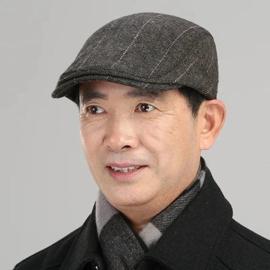 Cappello da baseball per la primavera e l'autunno, cappello per signori di mezza età e anziani, cappello caldo per signori in autunno e inverno.
