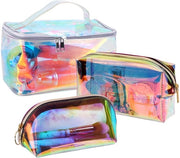 Toilette portatile leggera con tasca di chiusura velcro, grande, impermeabile, per borse o bagagli, per viaggi