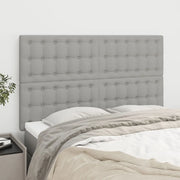 Testiera Grigio Chiaro 144x5x118/128 cm Tessuto 3116764