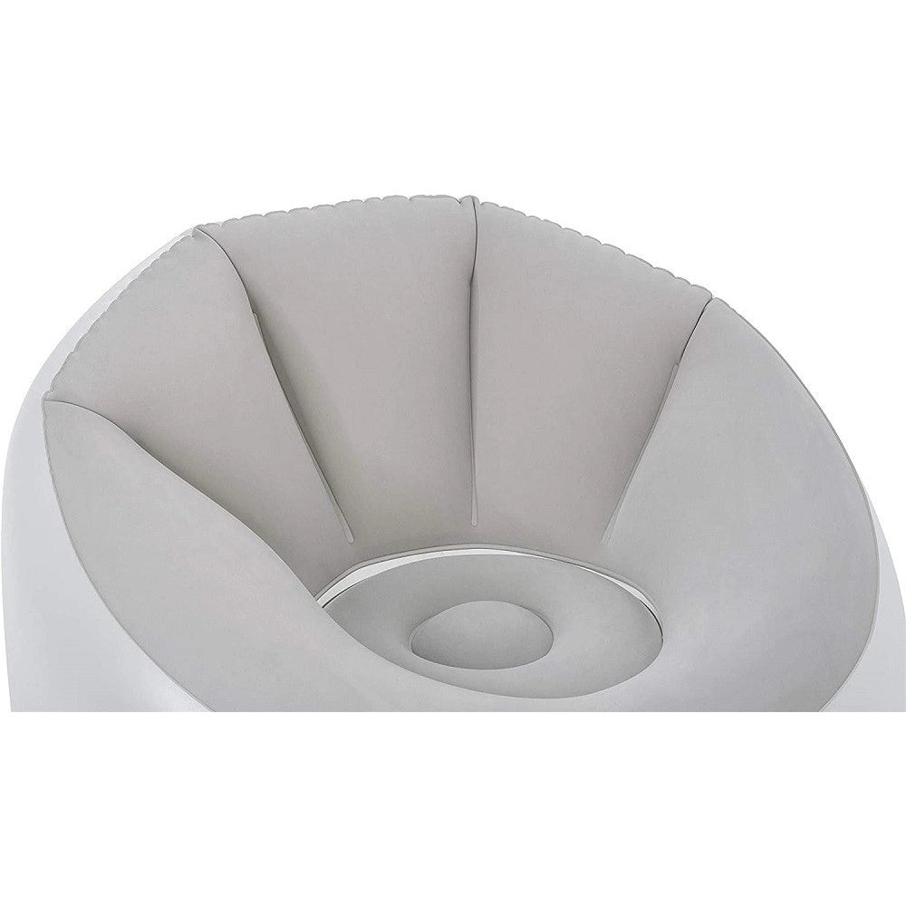 Trade Shop - Pouf Gonfiabile Rotondo Con Luce Led Integrata 102 X 97 X 71 Cm Multicolor 75086 -