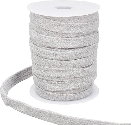 Trekkoord in Katoen 25 m - 15 mm - Colore Grigio chiaro - Materiale Durevole