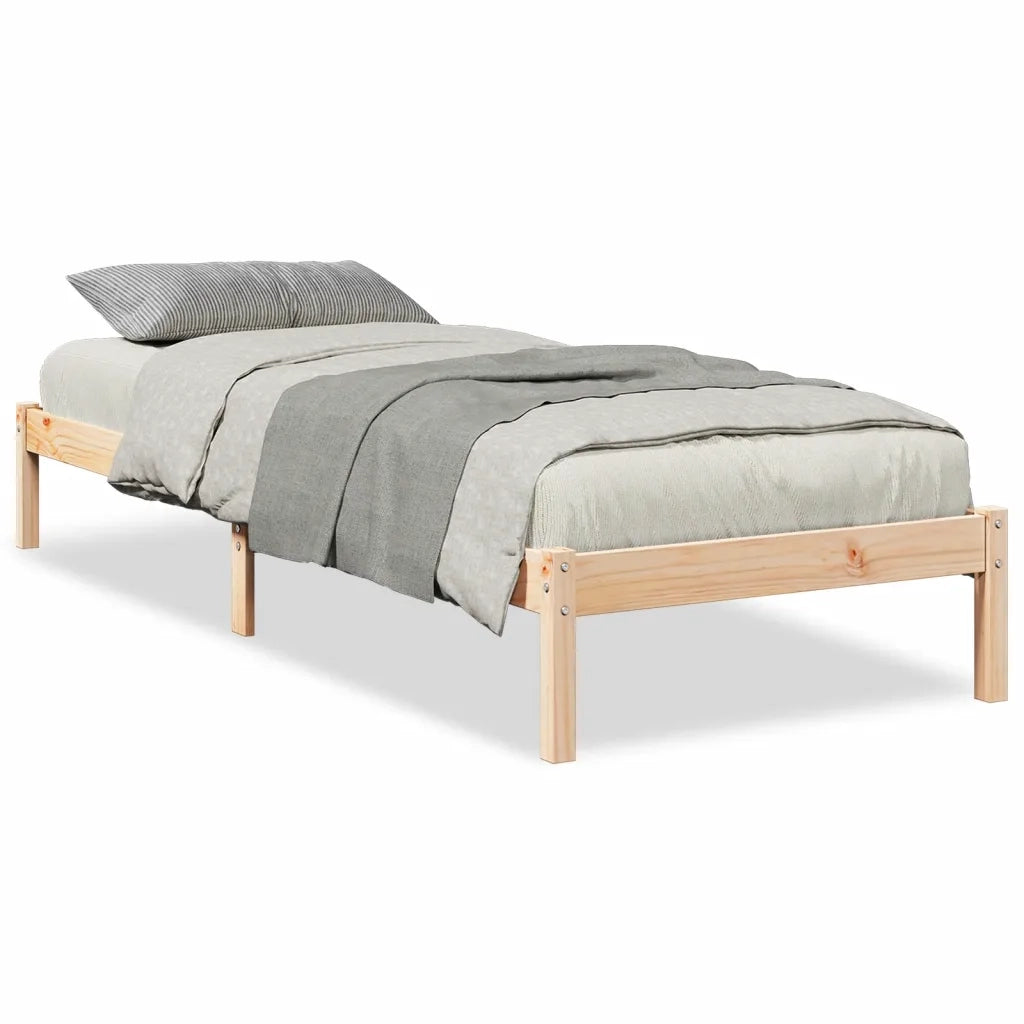 Letto Extra Lungo senza Materasso 100x210 cm in Legno di Pino 852404
