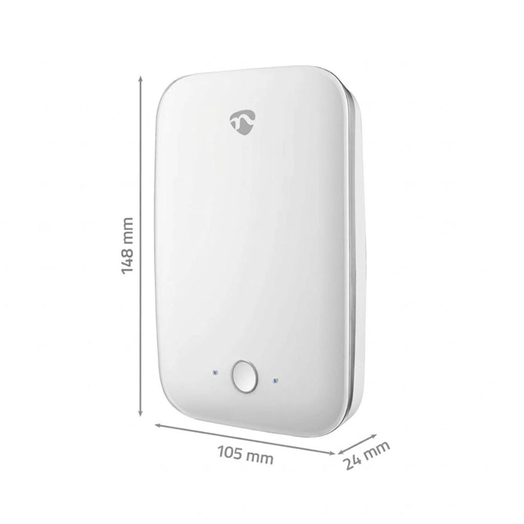 Rilevatore di Caduta WiFi per Anziani con Allerta SOS Portata 7m IP54 Bianco Nedis