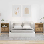 Armadio da Notte 2 pcs rovere artigianale 49 x 36 x 61 cm