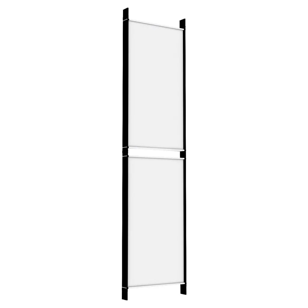 Divisorio Ambienti | Divider per stanze | Paravento a 5 Pannelli Bianco 250x200 cm Tessuto