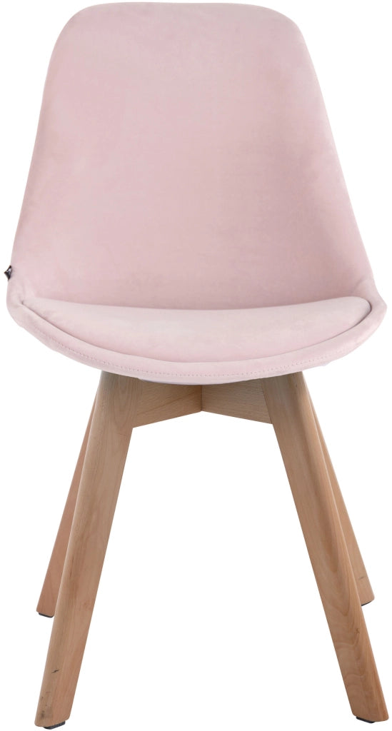 Sedia Borneo in velluto rosa,natura