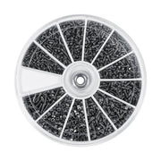 600 pezzi, acciaio inossidabile, assortimento per occhiali, orologio, elettronica - M1, M1.2, M1.4, M1.6