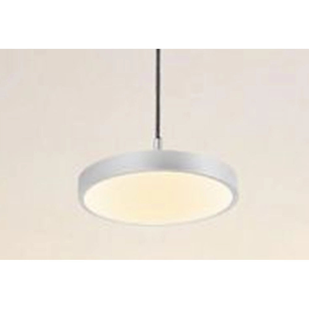 Trade Shop - Lampadario A Sospensione Led 40w Argento Cerchio Tondo Moderno Minimal Luce 4000k 32934 -