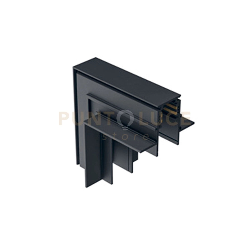 GBIGIN3- ANGOLO MECCANICO 90°  PARETE/SOFFITTO SISTEMA BINARIO INCASSO COLORE NERO