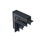 GBIGIN3- ANGOLO MECCANICO 90°  PARETE/SOFFITTO SISTEMA BINARIO INCASSO COLORE NERO