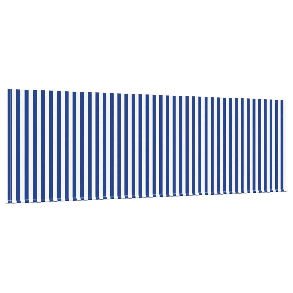 Tenda da Sole | Tenda Retrattile Blu e Bianco 400 x 200 cm