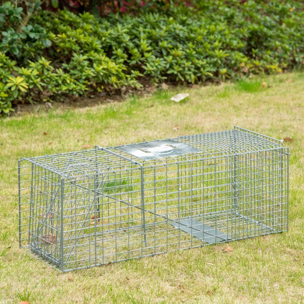 Gabbia per Animali Pieghevole ¨C Zephmum ¨C Grigio 93x31x34.5 cm