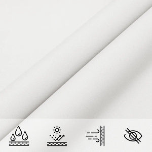 Parasole a Vela Oxford Rettangolare 6x8 m Bianco 135278