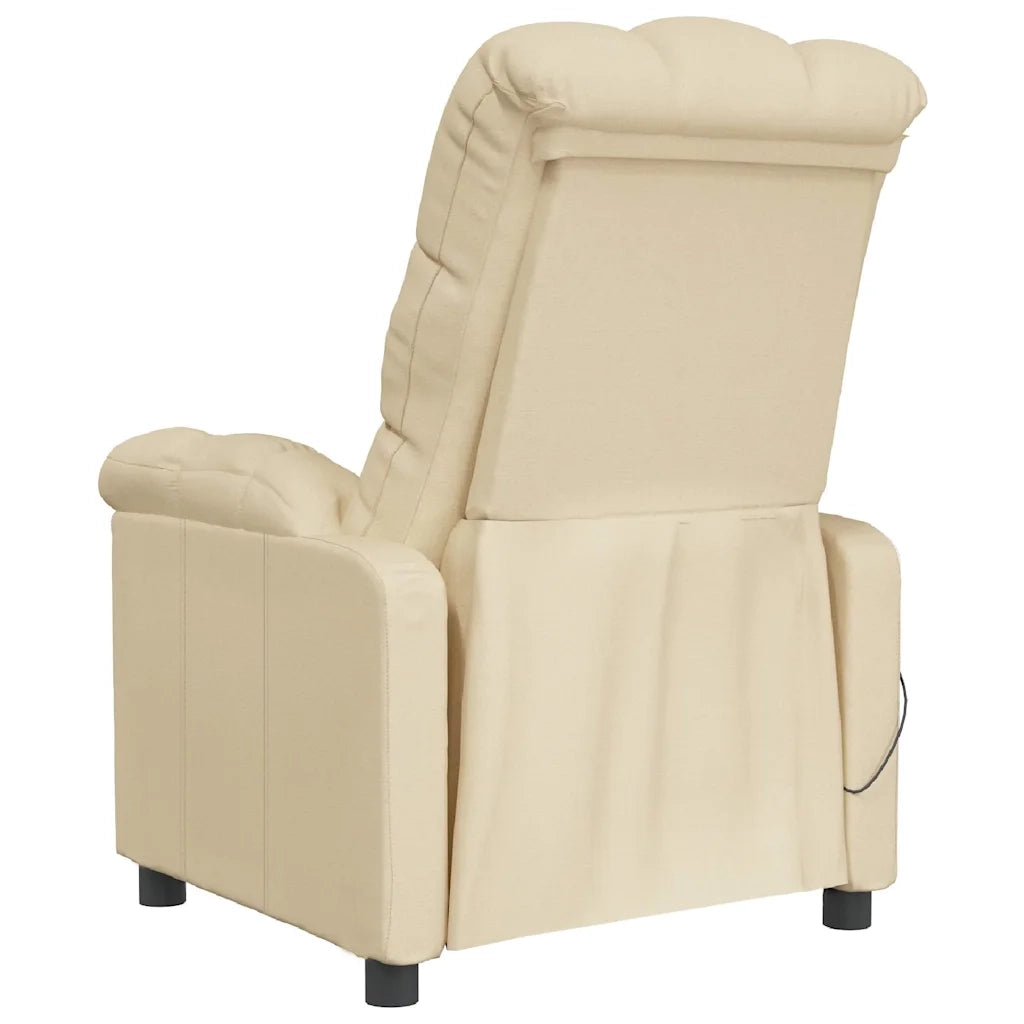 Divano Sedia-Poltrona Massaggiante Crema in Tessuto 751420