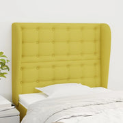 Testiera ad Orecchio Verde 103x23x118/128 cm in Tessuto