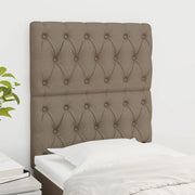 Testiera per letto Tortora 80x7x118/128 cm Tessuto 3116646