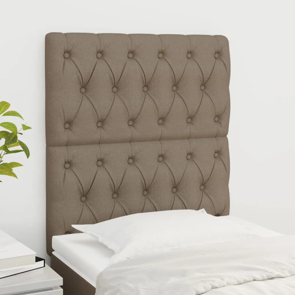 Testiera per letto Tortora 80x7x118/128 cm Tessuto 3116646