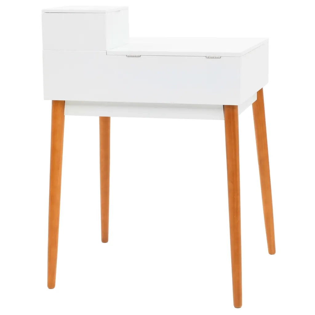 Toletta con Specchio-Tavolo da Vanit¨¤ in MDF 60x50x86 cm