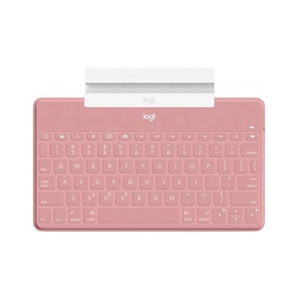 Logitech keys-to-go tastiera bluetooth, sottile e leggera, per iphone, ipad, apple tv e tutti i dispositivi ios. rosa - 920-010041