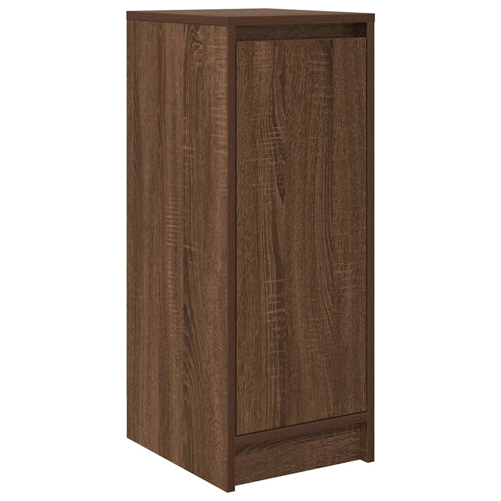 vidaXL Scarpiera Rovere Marrone 29,5x34x76 cm in Legno Multistrato