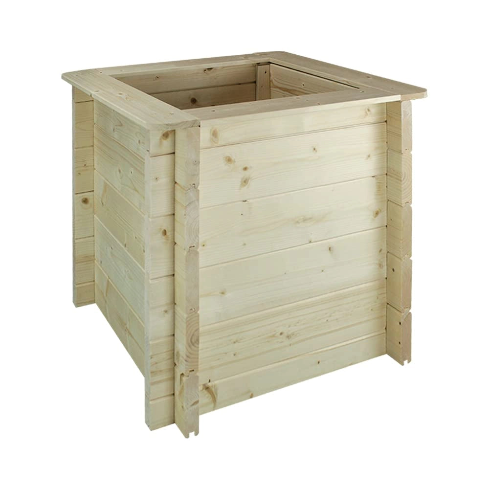 L?aiuola di giardino sopraelevata in legno - 58x58x57 cm - Timbela M618