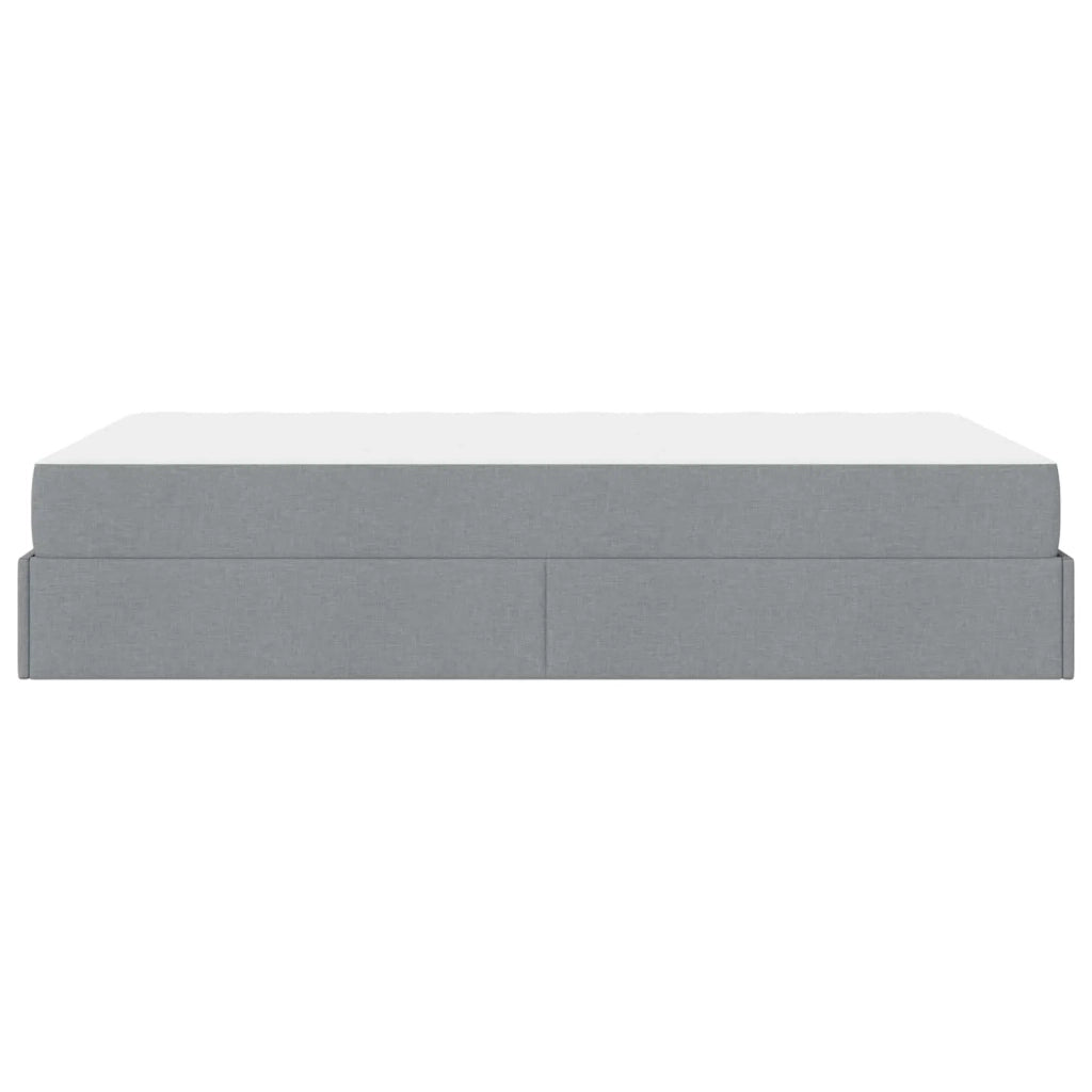 Struttura letto con materasso 2 pcs Grigio chiaro Tessuto 3399480