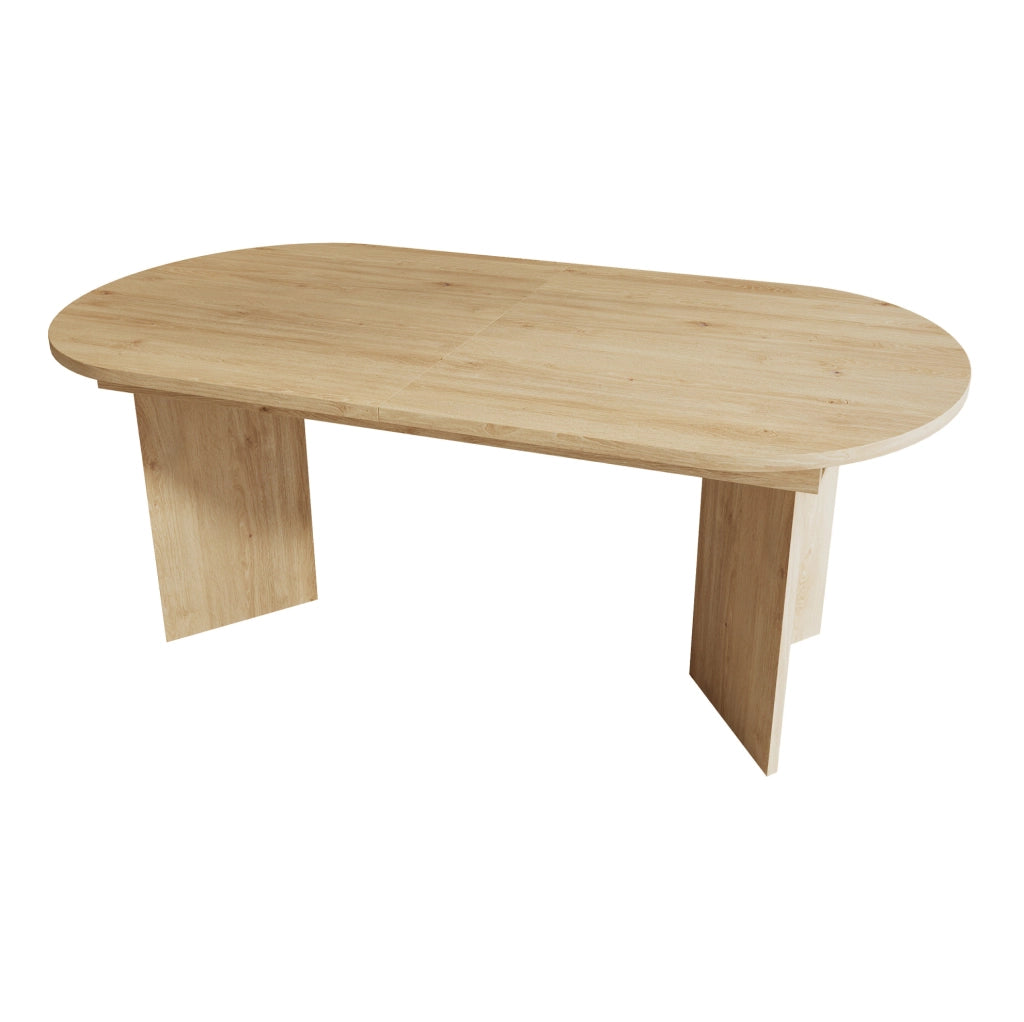 Tavolo da pranzo allungabile 180x90 cm rovere – 6-8 persone
