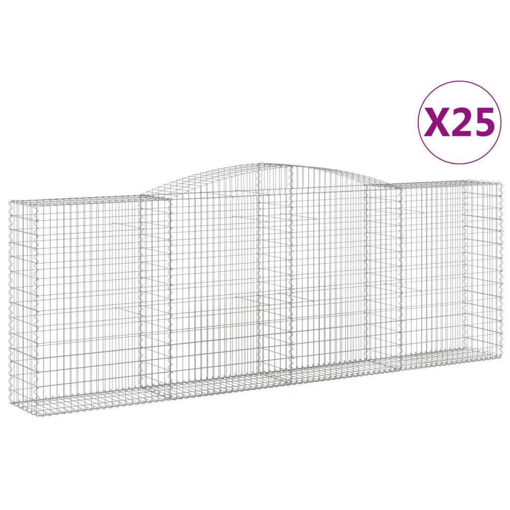 Cesti Gabbioni ad Arco 25 pz 400x50x140/160 cm Ferro Zincatocod mxl 124113