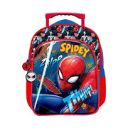 Trade Shop - Zaino Asilo Trolley Spidey Spiderman Con Tasca Per Bambini Zainetto Viaggi Scuola 1056p2235 -