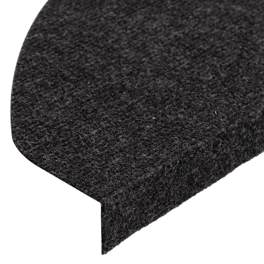 Tappetini Autoadesivi per Scale 10 pz | Gradini per Scale Neri 65x22,5x3,5 cm