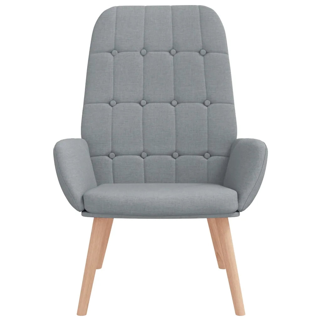 Sedia Relax Grigio Chiaro in Tessuto 4102643