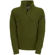 FELPA MAGLIA UOMO MICROPILE WOLF LAVORO MEZZA ZIP VERDE TG.L KAPRIOL 35951