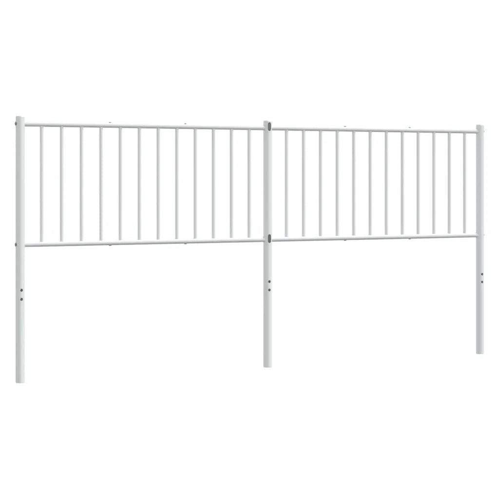 Testiera | Testata di Ricambio in Metallo Bianco 193 cm