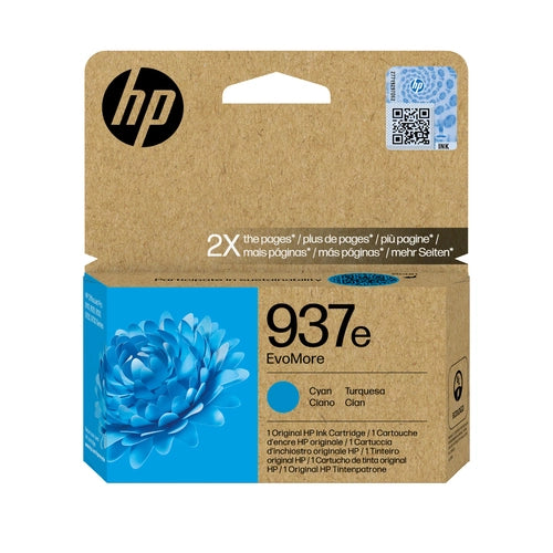 HP Cartuccia di inchiostro ciano originale 937e EvoMore
