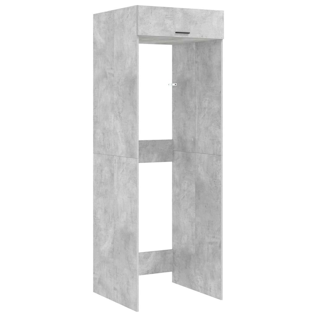 Mobiletto per lavatrice Calcestruzzo 67,5 x 68 x 200 cm 3422787